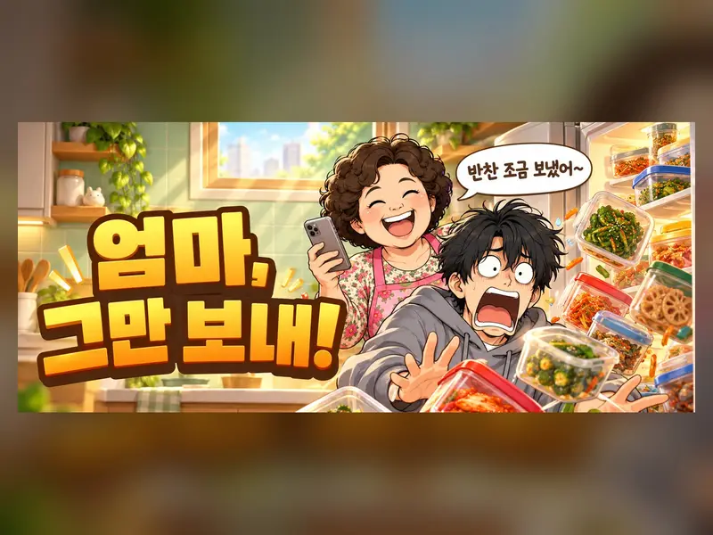 냉장고 정리 퍼즐 「엄마, 그만 보내!」 화면 1